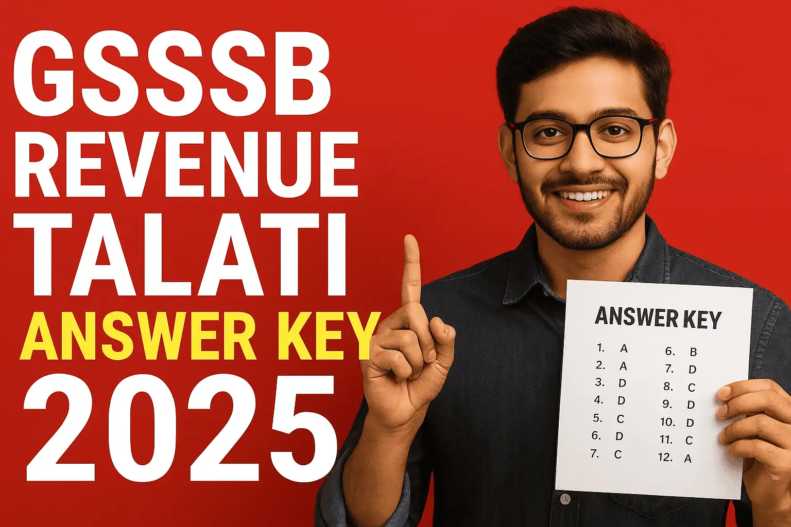 20250916 1222 GSSSB Answer Key 2025 simple compose 01k58mm536fqcv7qkkbktekt2e